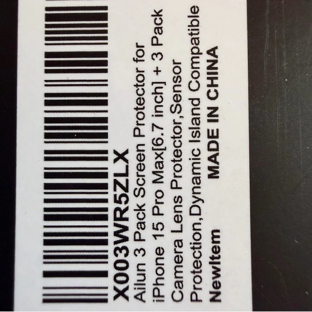 NWT Ailun iPhone 15 Pro Max Screen Protector 3-Pack + Lens Covers